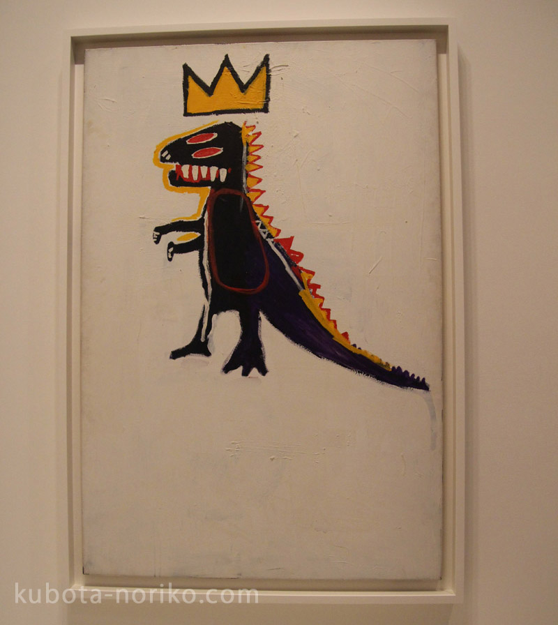ルイ・ヴィトン美術館　バスキア展　王冠をかぶった恐竜